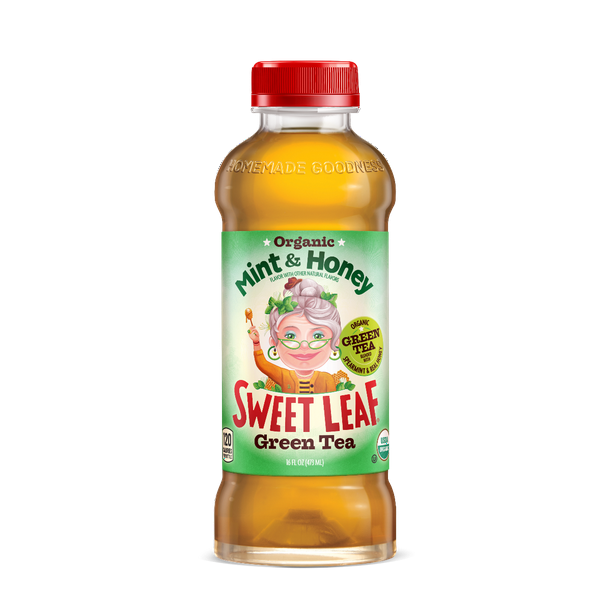 Sweet Leaf Tea Iced Green Tea Mint and Honey Case of 12 16 Fl oz