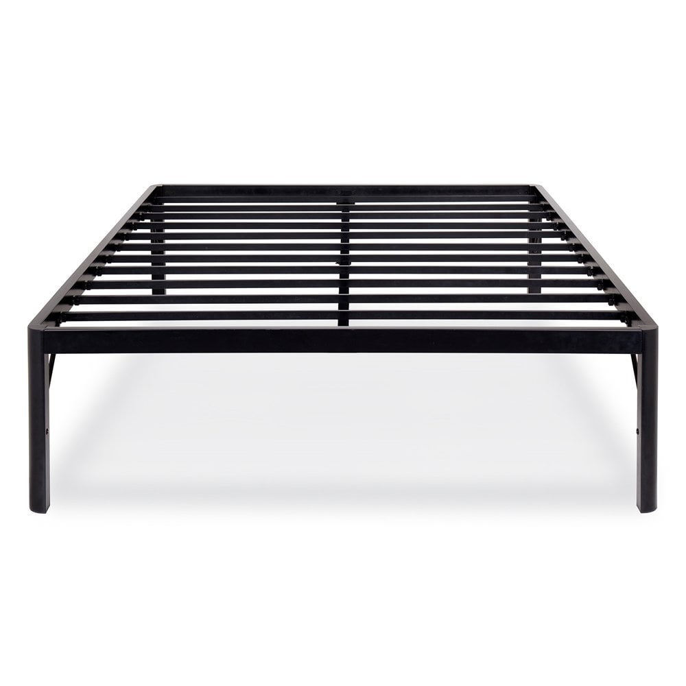 STAVE 18 Inch High Heavy Duty Steel Slat Bed Frame with Round Corners