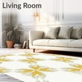 thumbnail image 2 of ODIKA 5' x 7' Machine Washable Non-Slip Area Rug, Geometric Starburst High Traffic Rug, Gold, 553017, 2 of 7