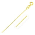 thumbnail image 1 of 14k Yellow Gold Diamond Cut Cable Link Chain 0.7mm Size 20 inches, 1 of 5