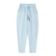 thumbnail image 4 of Pantalones largos para hombre, de color liso, informales, a la moda, ventilados, holgados, para hacer ejercicio, de poliéster., 4 of 7
