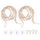 thumbnail image 1 of Uxcell 83 pulgadas Garland de cuentas de madera Decoración del hogar, Decoración de pared de granja Cuentas de oración, Burlywood, 2 piezas, 1 of 7
