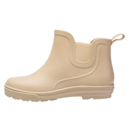 

Qufokar Flip Flops for Women Size 8 On Snow Boots for Women Boots Women Non Slip Detachable With Cotton Inside Rain Boots Outdoor Rubber Waterproof Shoes