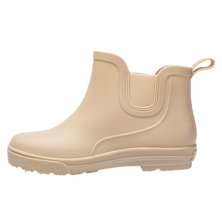 

Luiyenes Rain Boots Women Non Slip Detachable With Cotton Inside Rain Boots Outdoor Rubber Water Shoes