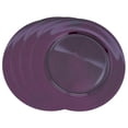 thumbnail image 1 of SARO Assiette de Chargeur Ronde 13 Po. Design Classique - Aubergine Ensemble de 4, 1 of 1