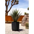 thumbnail image 4 of Veradek Mason Series Kona 20" Plastic-Stone Planter 2-Pack Black, 4 of 7