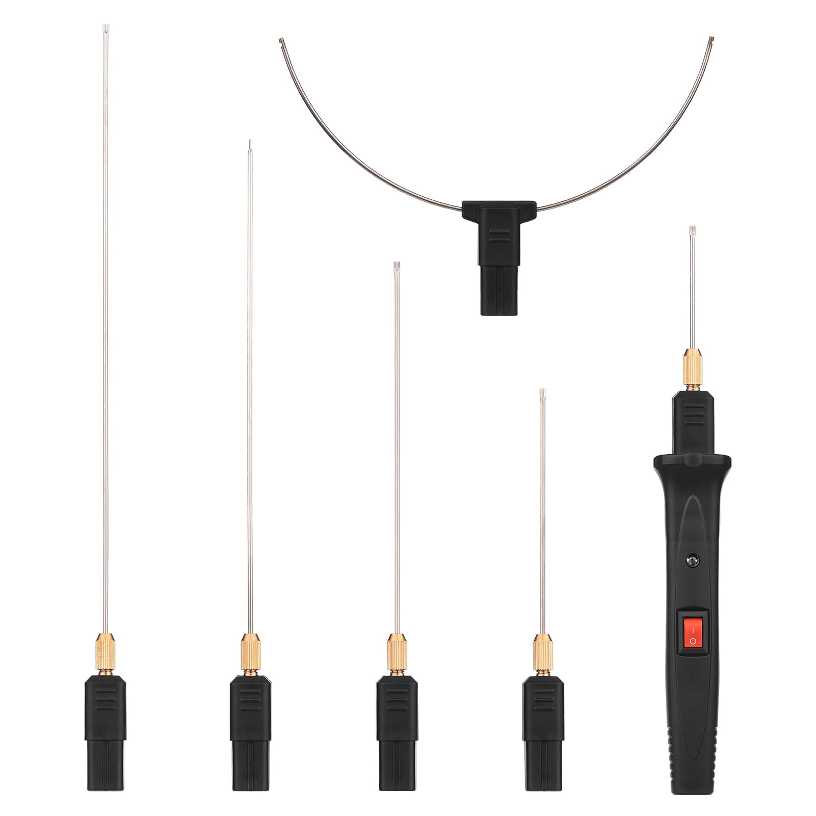 Electric Foam Cutter, Adjustable Temperature With 5 Tips Kit With 5 Wire Cutter Tool 1 Adjustable Tips 1 24w Handheld Adjustable Temperature Portable Handheld Cutter Kit Huiop
