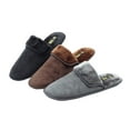 thumbnail image 2 of Starbay Men's Faux Suede Slide Warm Slip-on Hotel House Indoor Slippers, 2 of 2