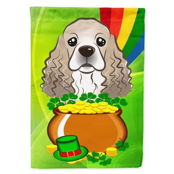Carolines Treasures BB1960GF Cocker Spaniel St. Patricks Day Flag Garden
