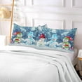 thumbnail image 6 of GZHJMY Snowman on Snow Zippered Velvet Pillowcases,Super Soft and Cozy Luxury Plush Pillow Case Bed Pillow Pillowcases, 20x40 Inches Home Decor, 6 of 7