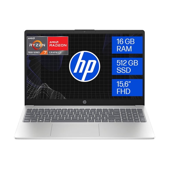 Laptop HP 15-fc0288la AMD Ryzen 7 16GB RAM 512GB SSD FHD