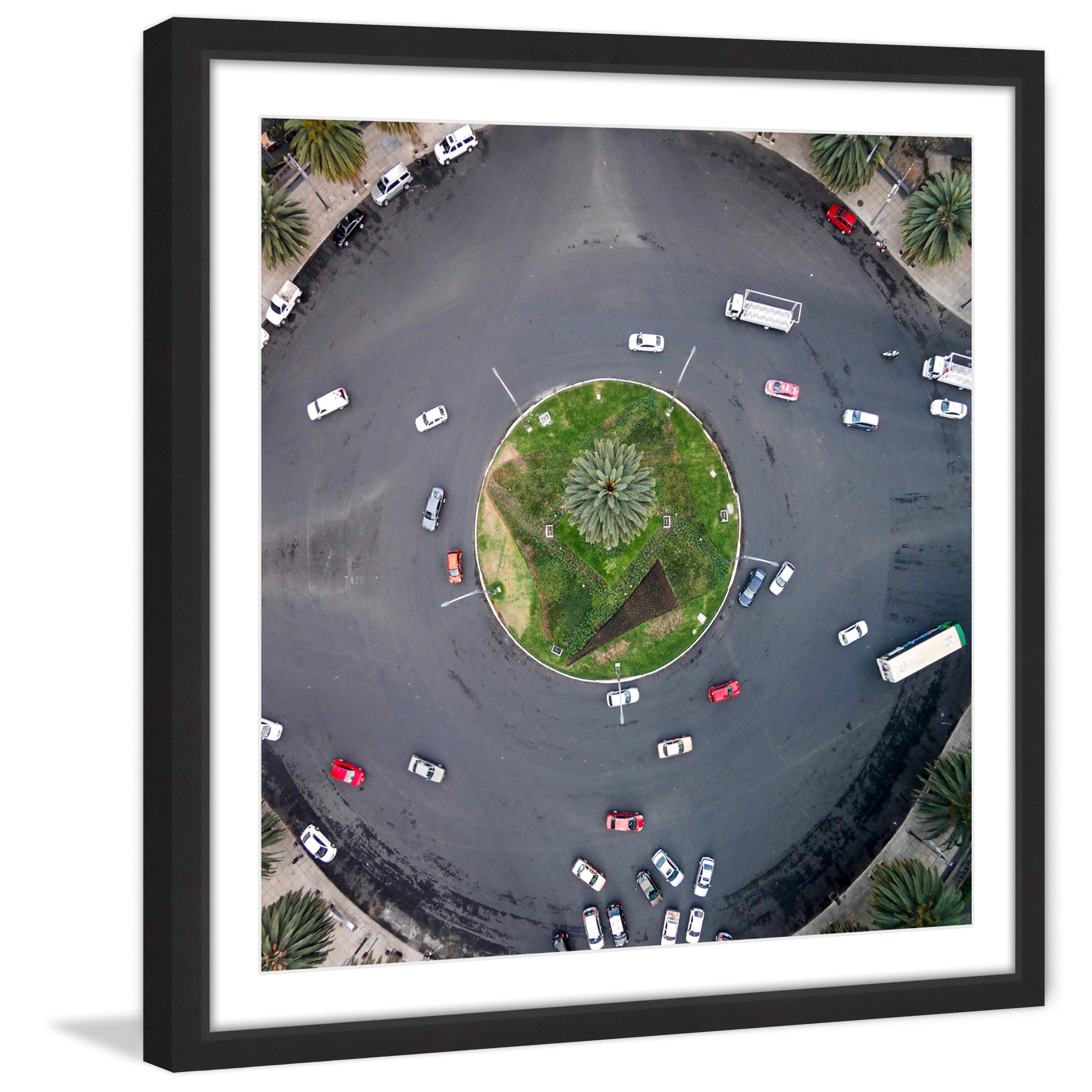 Marmont Hill "Traffic Confusion" by Karolis Janulis Framed Painting Art Print