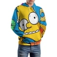 thumbnail image 6 of Simpsons Sweatshirts Casual Pullover Hoodie Jacket Unisex Hooded Activewear 3D Printed Long Sleeve Sweater with Pocket XL, 6 of 8