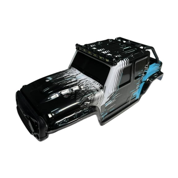 colcolo 1/14 RC Car Body Shell Hobby Toy Vehicle Accs Easy to Install Upgrade Thicken for Four Wheel Drive Model Car Parts for 16101P black blue