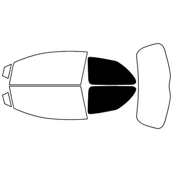 Rvinyl Window Tint Kit Compatible with Toyota Yaris 2007-2011 (2 Door Hatchback) - Back Precut Kit -