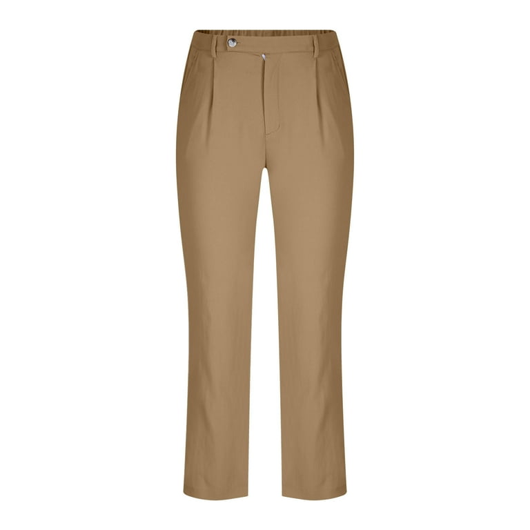 womens dress khakis Conceited Tan Pants Women Tummy Control - Wear to Work Pants Women - Dress Pants - Slacks - Business Casual Office - Beige Nude Nmnitkp Dress Pants Women High