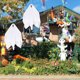 thumbnail image 5 of Decoraciones al aire libre de Halloween, paquete de 3 fantasmas blancos, decoración exterior de casa encantada para patio de césped, 5 of 5