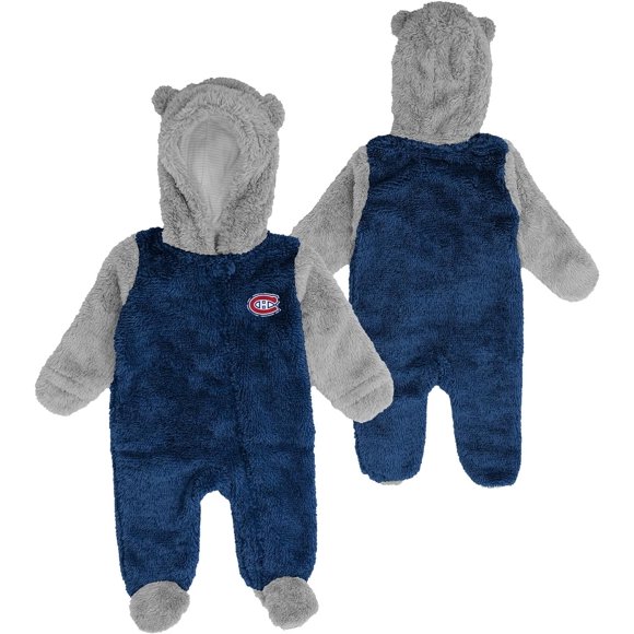 Combinaison en Molleton Teddy pour Nouveau-Né Canadiens de Montréal pour la Sieste de Match, Poussette - Taille 0-3 Mois