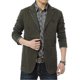 thumbnail image 1 of 26-27 Blazer Men Casual Blazers Cotton Denim Parka Men's Slim Fit Jackets Ar, 1 of 5
