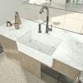 thumbnail image 2 of Logmey 33"x20" Apron Front Kitchen Sink Single Bowl White Ceramic Sink with Strainer, 2 of 8