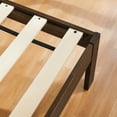 thumbnail image 4 of Subrtex 12" Solid Wood Platform Bed Frame with Headboard, Walnut, Full, 4 of 9