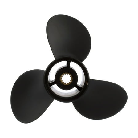 Quicksilver Black Diamond 3-Blade Aluminum Propeller, 10" Diameter x 13" Pitch, Right Hand Rotation
