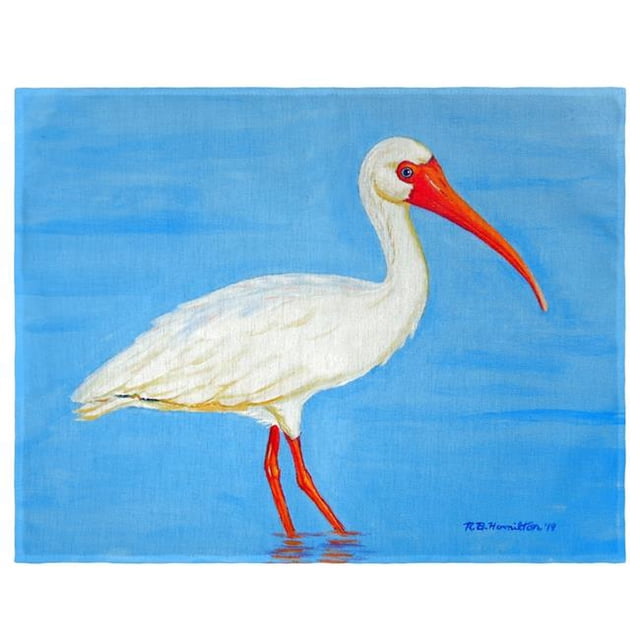 Betsy Drake PM1086 Posant Tapis de Table Ibis Blanc - Lot de 4
