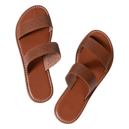 

Levmjia Woman Summer Sandals Open Toe Cave Slippers For Women Summer Wear Flip-flops For Women Casual Flat Beach Slippers for Mother s Gift