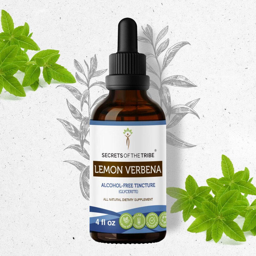 Lemon Verbena Tincture AlcoholFREE Extract, Organic Lemon Verbena