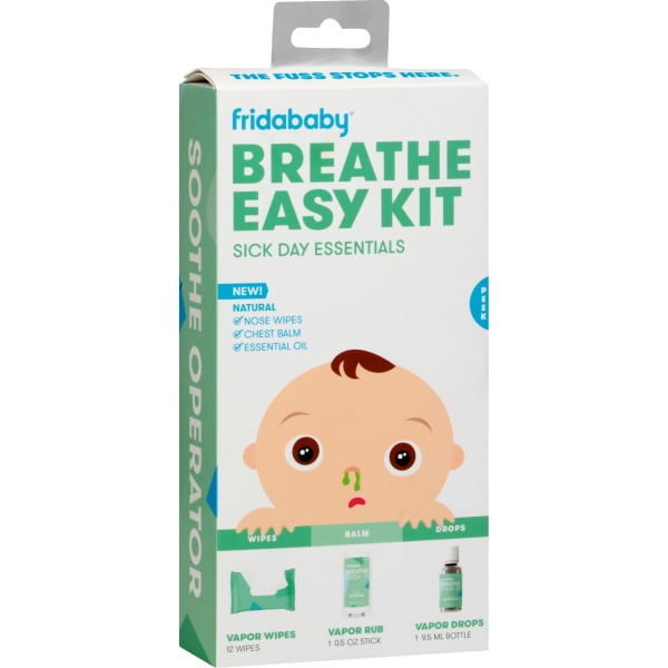 Fridababy Breathe Easy Kit Sick Day Essentials, includes Vapor Drops