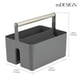 thumbnail image 4 of Organizador de almacenamiento para ducha mDesign Aura, gris oscuro, 4 of 9