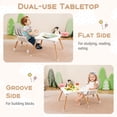 thumbnail image 4 of Babyjoy 6-in-1 Baby High Chair Infant Wooden Convertible Chair with Building Block Table Gray, 4 of 10