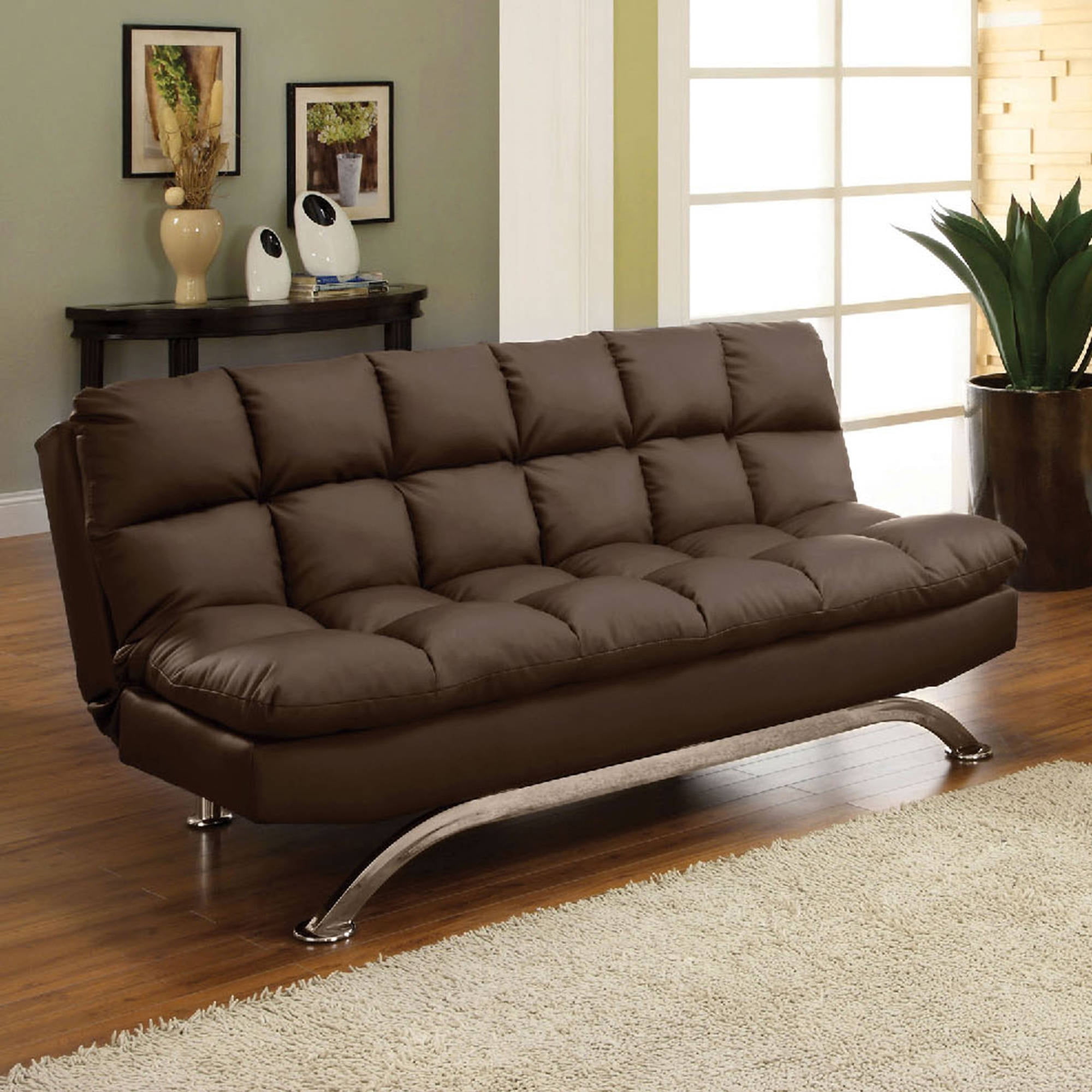 Venetian Worldwide Aristo Leatherette Futon Sofa Multiple Colors