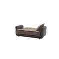 thumbnail image 3 of Ottomanson Convertible Sleeper Loveseat with Hidden Storage, Firm Seating, Gray, 3 of 4