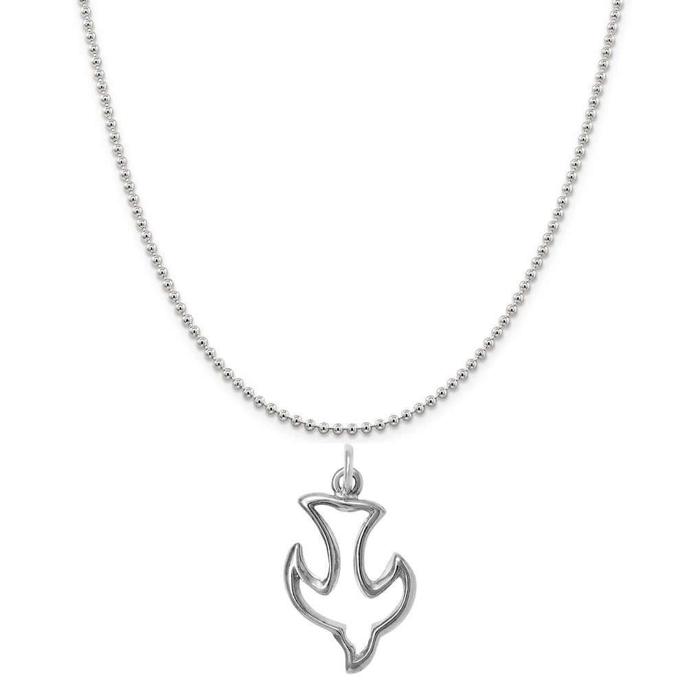 Snake or Ball Chain Necklace Sterling Silver Large Satin Number 12 on a Sterling Silver Cable