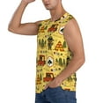 thumbnail image 3 of Lsque Forest Guard Print Men's Cotton Blend Sleeveless Muscle Shirts (S-3XL)- Moisture Wicking, Odor Protection, UPF 30+,XX-Large, 3 of 8