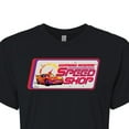 thumbnail image 3 of Disney Cars - Lightning McQueen Speed Shop - Juniors Cropped Cotton Blend T-Shirt, 3 of 5