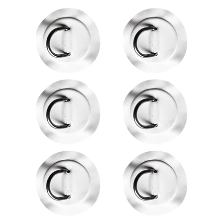 6Pcs Kayak Replacement D- Pad/Patch for Inflatable Boat Raft Dinghy Kayak Accessories - Durable Marine Stainless Steel