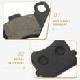 thumbnail image 3 of PAMINGONO 1 De Pastillas De Traseras Para Motocicleta En Metal Color Negro Para Kart, 3 of 6