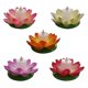 thumbnail image 1 of 5 pcs 11.5 cm LED floating lotus lantern wishing water lily artificial light flower lanterns pool decor, 1 of 4