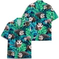thumbnail image 2 of Tropical Opossum Hawaiian Shirt For Men Floral Possum Mens Hawaiian Shirts Short Sleeve Button Down Shirt Men, 2 of 7