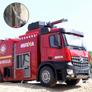 1/14 Scale Rc Box Water Sprayable Fire Truck Car Toy Model with Battery for Gift