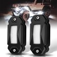 thumbnail image 1 of HAHDAXIA R2 LED White Rock Lights 2PCS for Trucks Je-ep Off Road RZR Boat Car SUV ATV UTV Super Bright Pure White Under Glow Neon Lights Trail TRAI Rig Lights High Power Waterproof Shockproof, 1 of 7