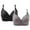 Gray, variant on Abomasnow 2 Pack Bras for Women Full Cover Compression Bra No Underwire Unlined Bras Soft Breathable Lightweight Padded Bras