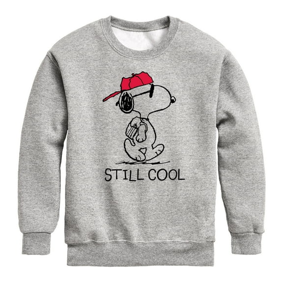 Peanuts - Snoopy Still Cool - Toddler & Youth Crewneck Fleece Sweatshirt