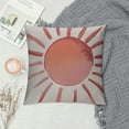 thumbnail image 2 of JEUXUS  Abstract Boho Sun Decorative Pillowcase Throw Pillow Cover, Minimalist Art Sunrise Sunshine for Sofa Bed Room Home Bohemia Decor  Pillow Case (Pink), 2 of 5