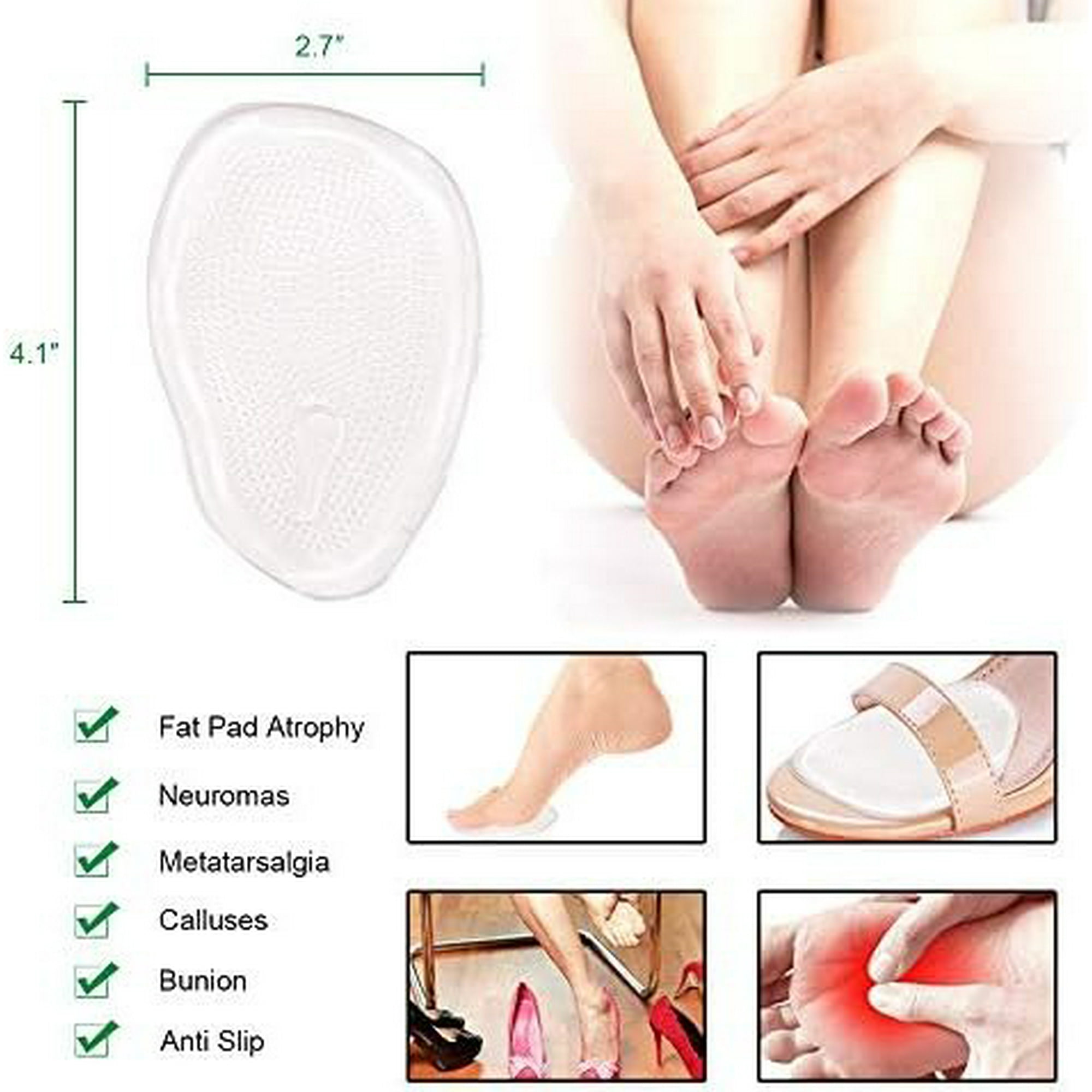 Silicone shoe inserts discount