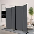 YASRKML 4 Panel Folding Privacy Screen, 6Ft Tall Room Divider with