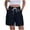 Dark Blue, variant on Cargo Shorts for Women Bermuda Plus Size Elastic Waist Drawstring Shorts Work Shorts with Pockets Travel Clothes
