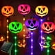 thumbnail image 1 of Juego de 6 luces solares para caminos con forma de calabaza, Homeleo, que cambian de color, 1 of 9